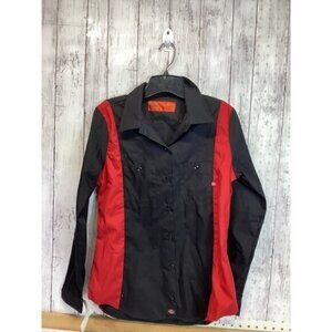 Preppy Streetwear Coquette Utility Dickies Men Shirt Size Small Black Red